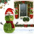 thumbnail image 7 of Snowman Christmas Tree Ground Stake 2025 - Outdoor Snowman Yard Decoration for Christmas Holiday, Winter Garden, Front Lawn Decor with Plug-in Installation for Family, 7 of 7