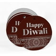 thumbnail image 2 of Inkdotpot Pack Of 50 Real Silver Foil Paper Tags Happy Diwali Favor Hang Tags, 2 of 7