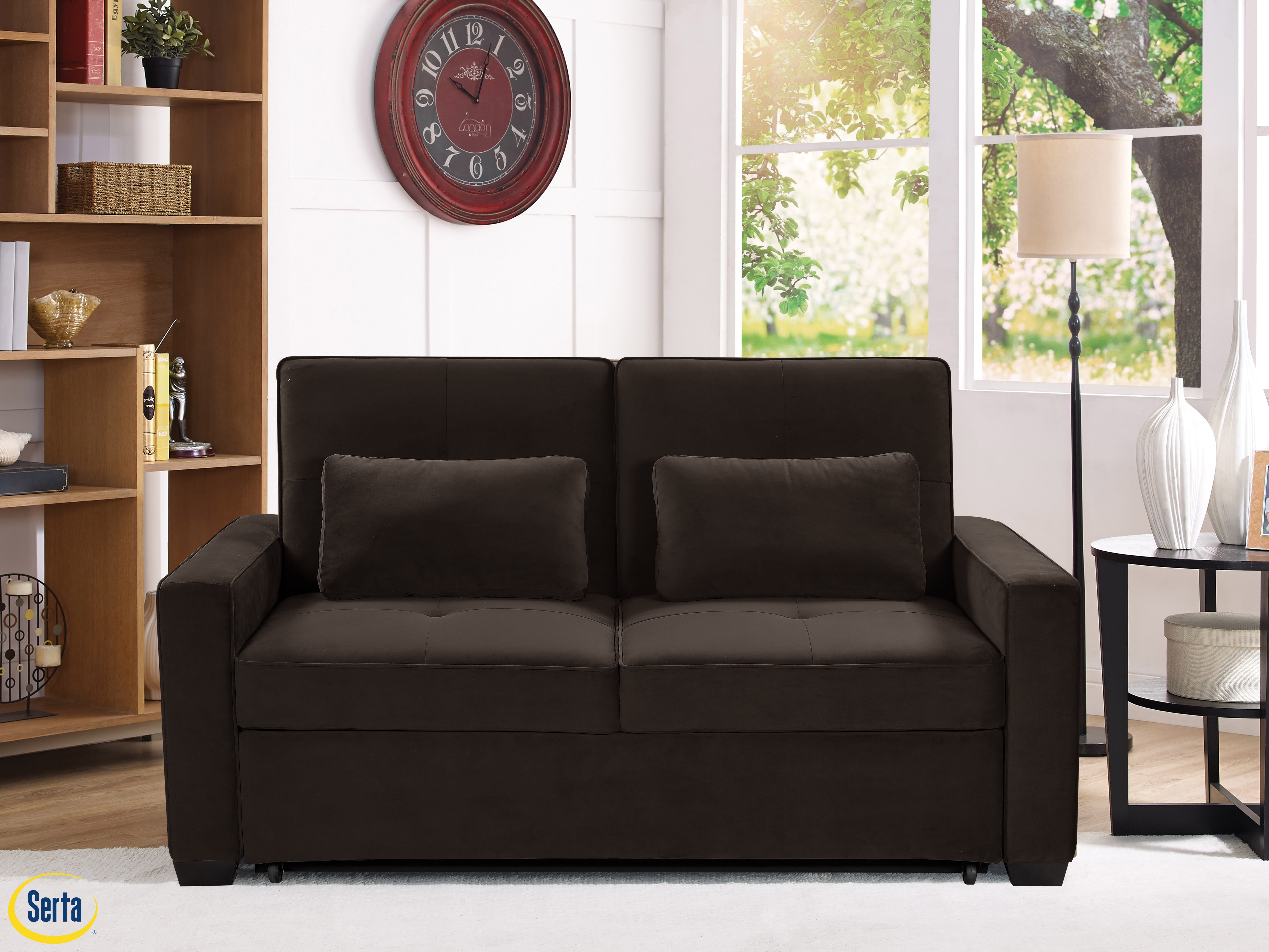 serta sofa bed leather