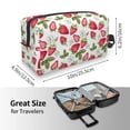 thumbnail image 4 of Goofa Strawberry1 Printed Toiletry Bag with Handle,Large Capacity Travel Makeup Cosmetic Bag for Women, Carry on Airport Airline Compliant Bag, 4 of 9