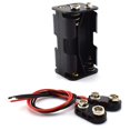 thumbnail image 4 of SDTC Tech 2-Set 4X 1.5V AA Battery Holder and I Type Battery Snap Connector Kit 6 Volt Thicken Plastic Battery Case Box, 4 of 4
