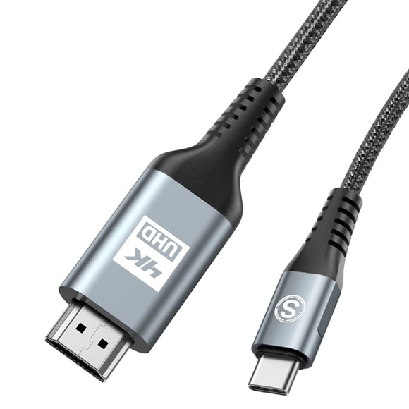 Cable USB C a HDMI 4K de 13 pies para iPhone, MacBook, Samsung