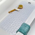 thumbnail image 1 of SalonMore Bath Tub Clear Bath Mat Non Slip Safety Anti Skid Shower Protection Extra Long, 1 of 5