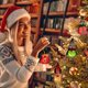 thumbnail image 4 of Luces de decoración navideña, muñeco resplandeciente de elfo de peluche, gnomo de muñeco de Papá Noel, adornos colgantes para árboles de Navidad, regalos para decoración de fiestas, 4 of 5