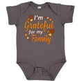 thumbnail image 3 of Inktastic I'm Grateful for My Family in Orange with Fall Leaves Boys or Girls Baby Bodysuit, 3 of 5