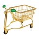 thumbnail image 4 of Mini carrito de compras de juguete, suministros de oficina creativos, soporte para maquillaje, mini almacenamiento oro y verde, 4 of 9