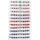 thumbnail image 1 of Juego de 12 pulseras de mal de ojo, ajustables, coloridas, cuentas de mal de ojo, pulseras Mal De Ojo, tobillera de la suerte para mujeres, niñas y niños, 1 of 5