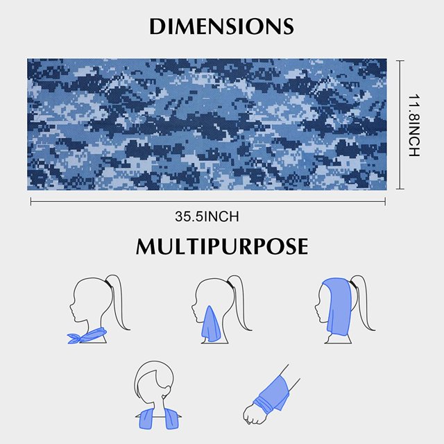 4 Pack Cooling Towel Cold Towel Ice Towel Microfiber Cool Towel