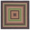 thumbnail image 2 of SAFAVIEH Braided Marco Bordered Machine Washable Reversible Area Rug, Brown/Green, 5' x 5' Square, 2 of 18