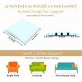 thumbnail image 2 of Couch Cushion Supports for Sagging Seat 22'' x 22'' High Density 40D Curved Foam Sofa Cushion Support Under The Saggy Pads Firmer Foam Lifters for Saggy Couch Set of 3 (Blue, 22''*22''), 2 of 12