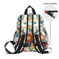 thumbnail image 5 of FORMRS School Backpack with Front Zippered Pocket 12" Student Travel Daypack, Colorful Flowers Pattern, 5 of 6