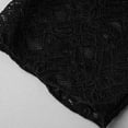 thumbnail image 6 of Fengactive Womens Lace Long Sleeve Boat Neck Tops Sheer Blouse See Through Shirt Mesh Top, 6 of 9