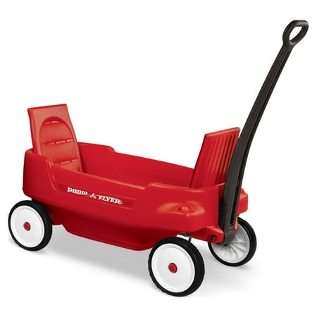 Radio Flyer, Pathfinder 2-in-1 Wagon, Folding Seats, Red