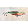 thumbnail image 3 of Moore, Regina 14x9 Black Modern Framed Museum Art Print Titled - Retro Fishing Lure III, 3 of 5