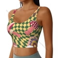 thumbnail image 2 of Women Sexy Sports Vest Magic Psychedelic Drug Mushrooms Female Streetwear Sport Lingerie Tee Crop Top, 2 of 7