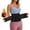 Black, variant on LQCrafK Women Waist Trainer Belt Waist Cincher Trimmer Slimming Body Shaper Belt for Weight Loss Sport Workout Corset