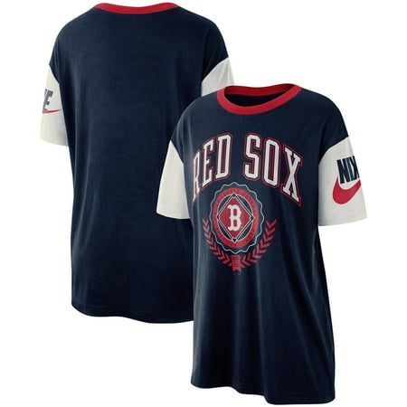 - Boston Red Sox Nike Women's Walk-Off Boycut T-Shirt - Navy
