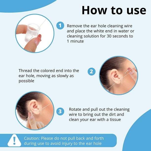 210 Pieces Ear Hole Floss Earrings Hole Cleaner Disposable Piercing Aftercare Cleaning Line Care Tool Girls Women Men U2026