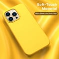 thumbnail image 4 of ImpactStrong Heavy Duty Silicone Case for iPhone 13 Pro Max [Drop Protection] Rubber Gel Cover with [Soft Anti-Scratch Microfiber Interior] Shockproof Phone Case for iPhone 13 Pro Max - Yellow, 4 of 8