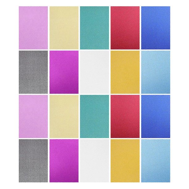 Glitter Gold Cardstock for Craft with 40 Sheets Assorted Color DIY Papers