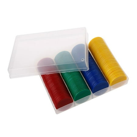

160Pcs Counting Round Pieces Plastic Colored Slices Bingo Chips Games Accessories for Home Shop Bar (Assorted Colors)