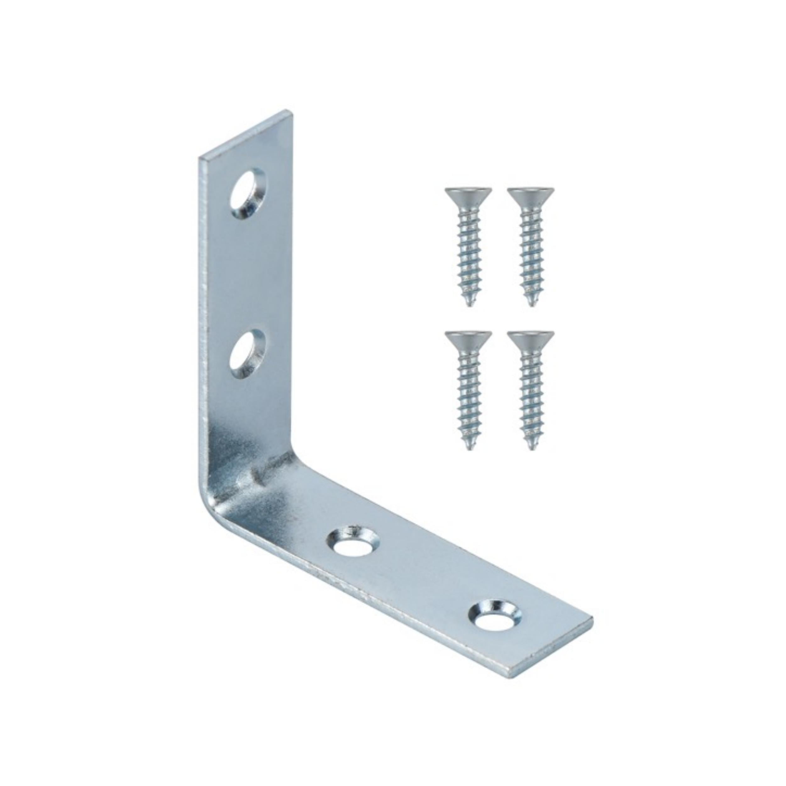 4 in. Corner Brace, Zinc Plated (4 Pack)
