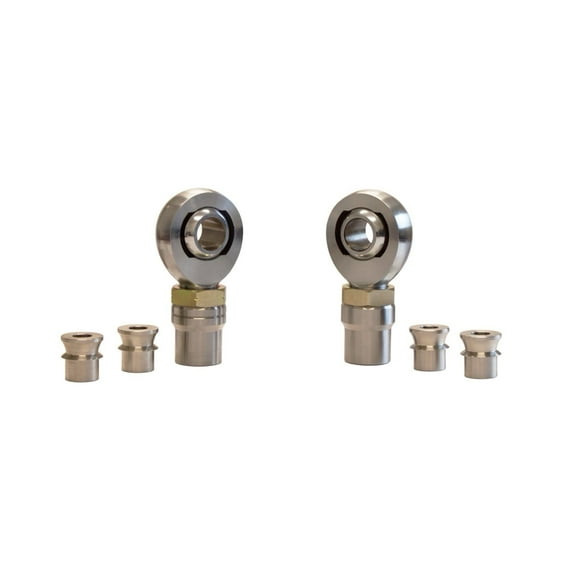 1-1/4 Inch Heim Joint Kit with 9/16 Stainless Steel Spacers – 1.25 Rod End Kit, Chromoly Teflon Lined, 1L   1R with Jam Nuts & Tube Adapters