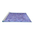 thumbnail image 2 of Ahgly Company Machine Washable Indoor Square Oriental Blue Traditional Area Rugs, 3' Square, 2 of 4