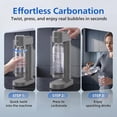 thumbnail image 6 of PHILIPS Sparkling Water Maker Kit, Modern Soda Streaming Machine for Daily Life & Convenient Use, BPA-Free Soda Maker (CO2 GAS Not Included) , Enjoy Sparking Water Anytime & Anywhere, Gray, 6 of 12