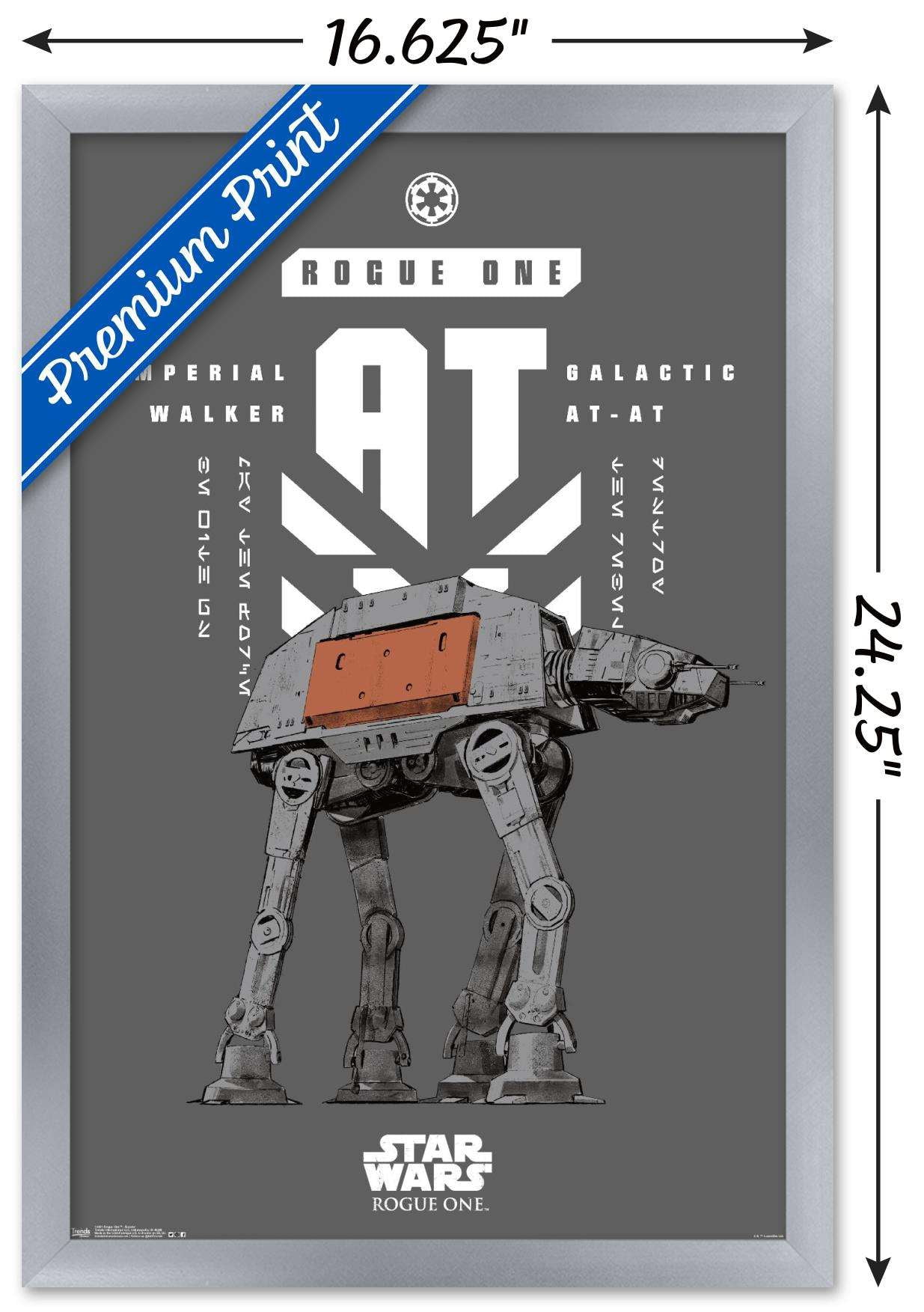 Star Wars: Rogue One - Banner Wall Poster, 14.725" x 22.375", Framed