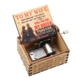 thumbnail image 1 of Mechanism Carved Cards Engraved Hand Crank Gifts For Daughter Music Boxes Presents For Wife Wood Music Box TO WIFE, 1 of 1