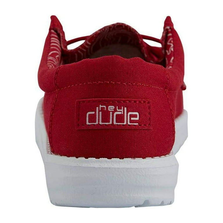 Hey Dude Boy's Wally (Toddler/Little Kid/Big Kid) Red Little Kid