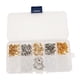 thumbnail image 2 of Kit de suministros para hacer aretes, diferentes estilos, ganchos para aretes, cierres para aretes, 550pcs 10 estilos, 2 of 9