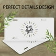 thumbnail image 4 of License Plate, Be the Light Bible Quote Decorative Front,Personalized Stainless Steel License Plate Cover For Men Women,12.2" X 6.2", 4 of 7