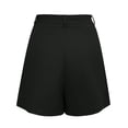 thumbnail image 3 of Dressy 2026 Summer Shorts For Women Elastic High Waisted Wide Leg Business Casual Work Shorts With Pockets Office Professional Pants, 3 of 7