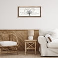 thumbnail image 3 of Stupell Industries Family Like a Tree Sentiment Text & Numbers Painting Brown Floater Framed Canvas Art Print Wall Art, 25 x 11, 3 of 10