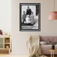 thumbnail image 3 of Historic Framed Print, EASTER. CHILDREN OF RODIER, WHITE HOUSE TELEGRAPH OPERATOR, READY FOR EGG ROLLING - 2, 17-7/8" x 21-7/8", 3 of 9