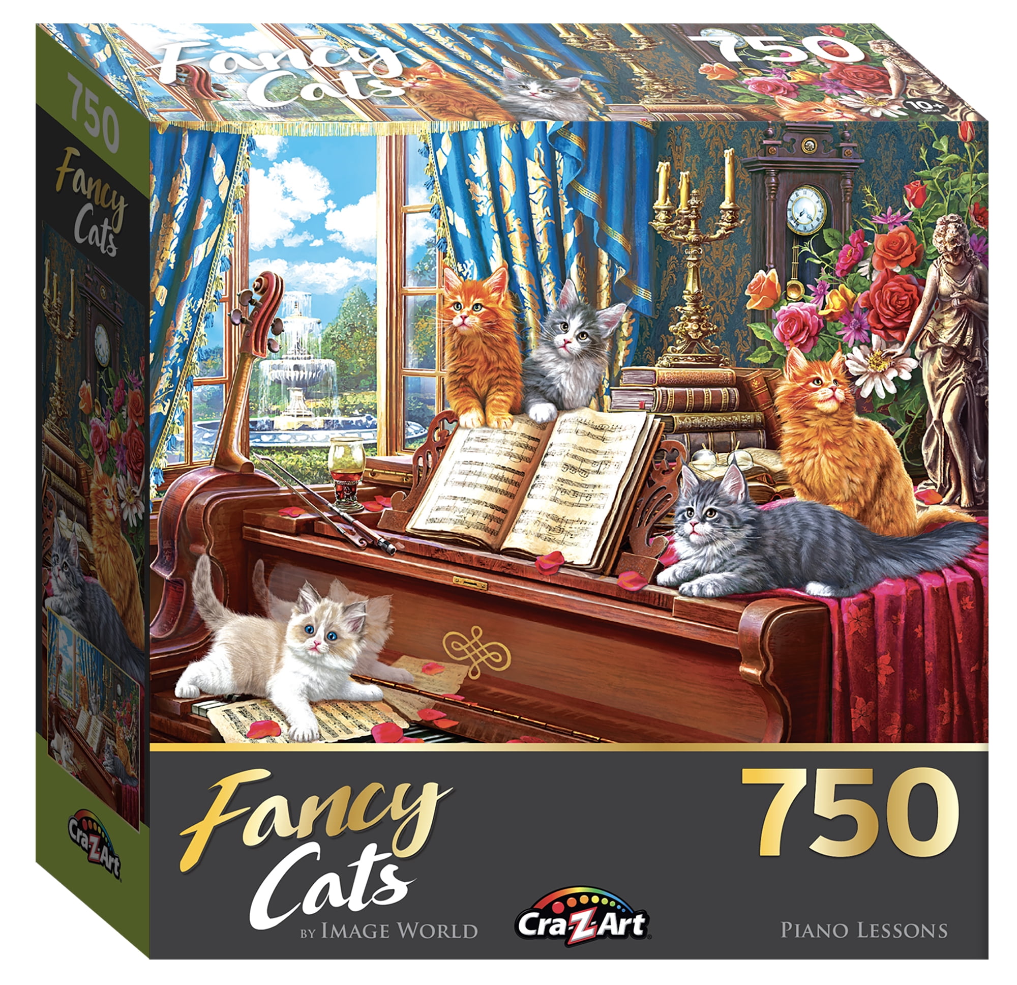 Cra-Z-Art Fancy Cats 750-Piece Piano Lessons Jigsaw Puzzle