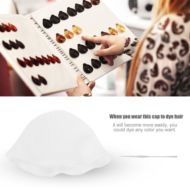 LHCER Flexible Hair Styling Tools Silicone Gel Cap Highlighting Cap Personal For Home Professional