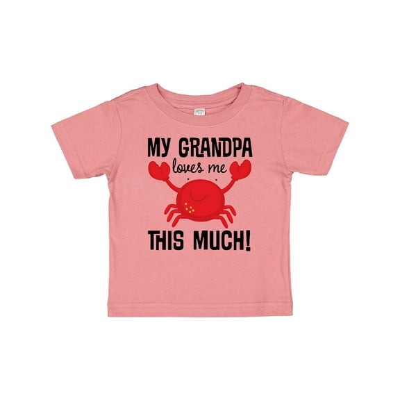 Inktastic My Grandpa Loves Me Crab Boys or Girls Baby T-Shirt