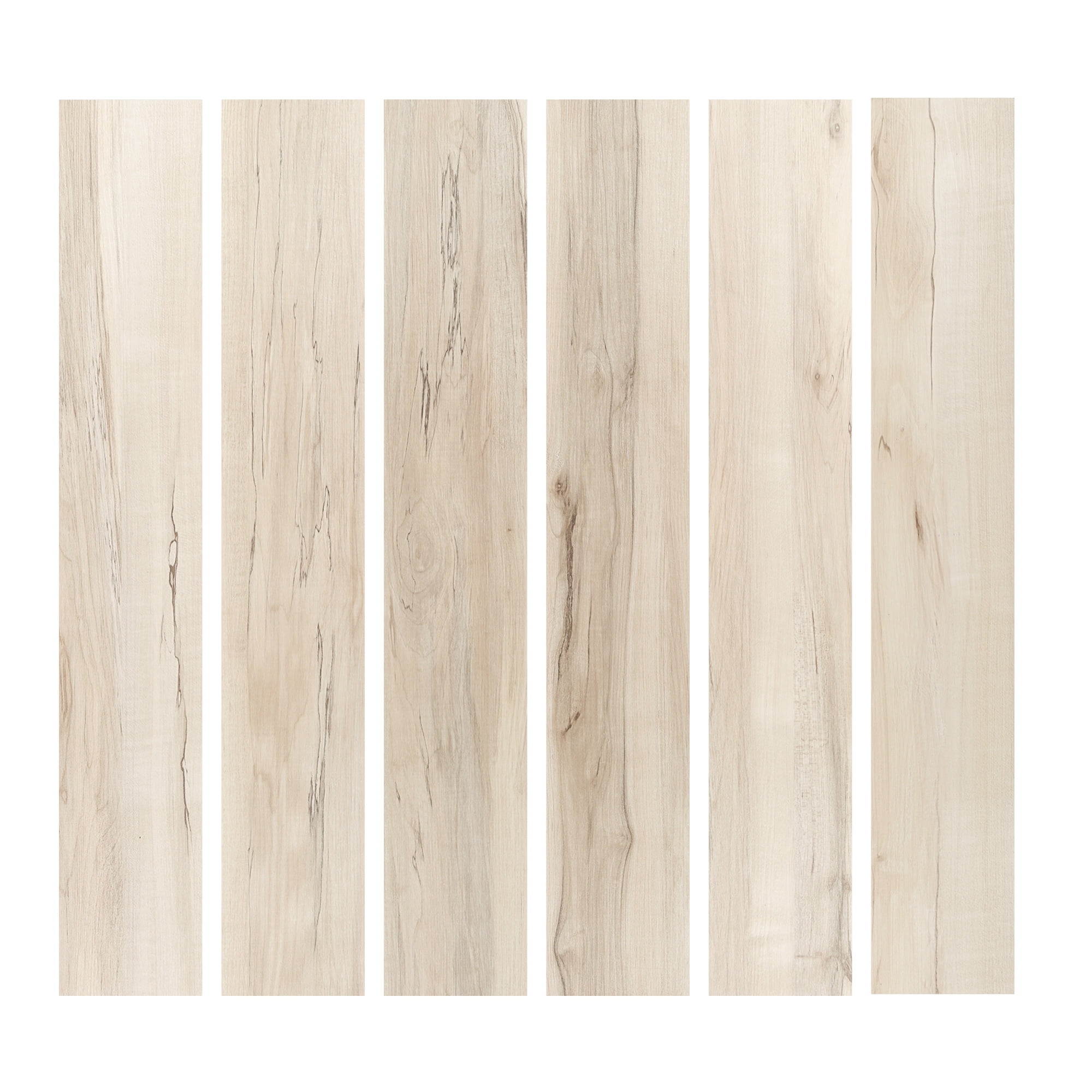 Peel and Stick Floor Tile Waterproof Vinyl Flooring 36-Pack 54 Sq.Ft, Beige DIY Self Adhesive Wood Plank for Bedroom, Kitchen, Living Room
