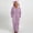 Purple, variant on Dianli Women Thickened Double Sided Fleece Zipper Jumpsuit With Hood And Ear Hat Long Sleeve Warm Plush Sleepsuit Cozy One Piece Sleepwear Lounging Home Wear