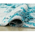 thumbnail image 6 of Luxe Weavers Contemporary Abstract Turquoise 8x10 Area Rug, Machine-Made Modern Carpet, 6 of 6