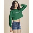 thumbnail image 3 of Moomaya Full Sleeves Boxy Crop Top , Round Neck Cotton T-Shirt Top For Women, 3 of 8