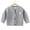 Gray, variant on Boys Girls Long Sleeve Cardigan V-Neck Soft Cotton Loose Fit Kids Button Down Sweater Yellow Size 7