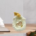 thumbnail image 1 of Figura de Natividad en miniatura, adorno de regalo religioso, estatua de Sagrada con paisaje de pesebre, pequeña escena de Natividad, 1 of 8