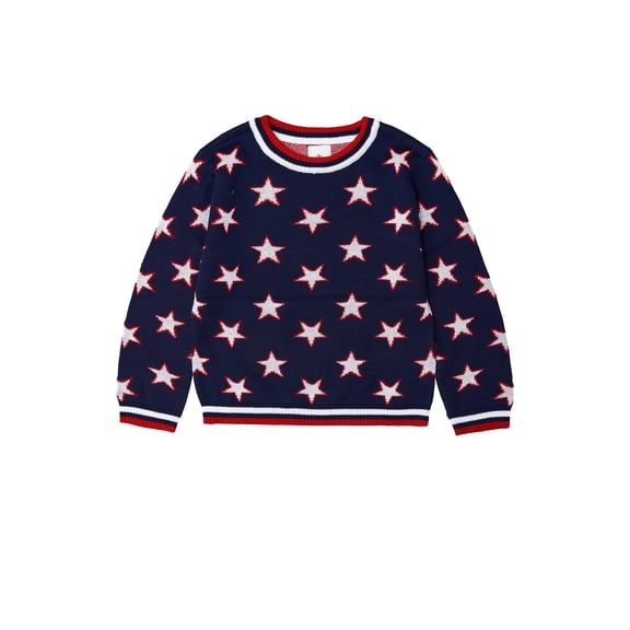 Way to Celebrate Toddler Americana Sweater, Sizes 12M-5T