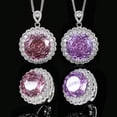 thumbnail image 2 of TopKiss Luxurious Gold-Plated Rose Cut Gemstone 18mm Jewelry Set for Women, 2 of 11
