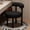 Black, variant on BTFYOU Small Armless Teddy Fleece Vanity Desk Chair, Ergonomic Design with Back & Lumbar Support, Cozy Computer Chair for Bedroom, Makeup Room, Teens and Adults (Black and White)