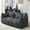 Black, variant on Bean Bag Chair Stuffed Bean Bag Couch with Filler, Chenille Fabric Large Bean Bag Lazy Chair with Handle & Armrests, Foam Stuffed Lounger Chairs for Kids, Adults, Couples, Beige